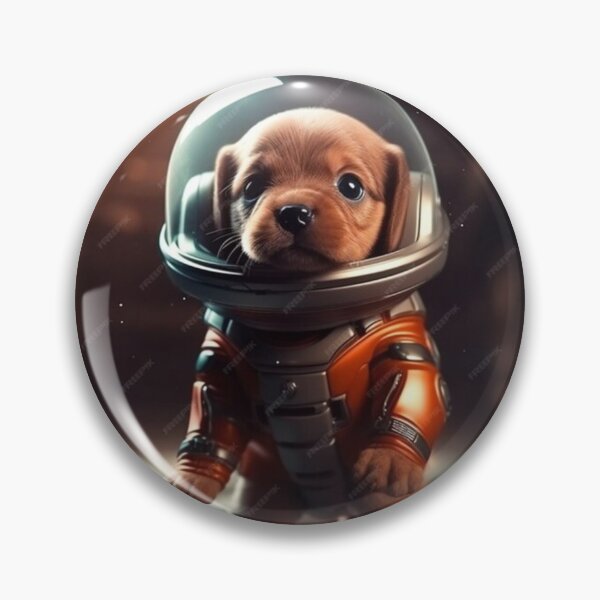 Item preview, small dog in space designed and sold by JEDYSHOP.