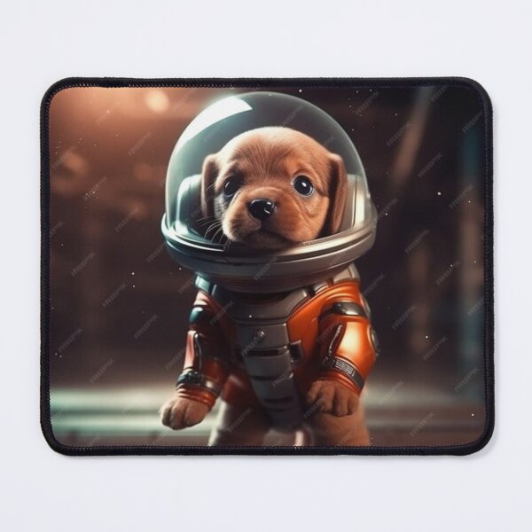 Item preview, small dog in space designed and sold by JEDYSHOP.