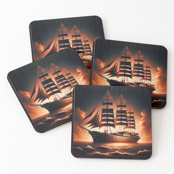Item preview, Majestic Yacht: Sunset Splendor in History designed and sold by ByDigitalDream.