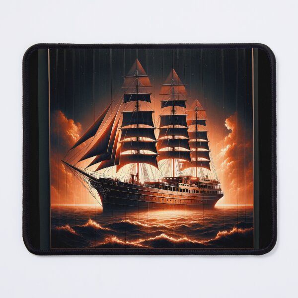Item preview, Majestic Yacht: Sunset Splendor in History designed and sold by ByDigitalDream.