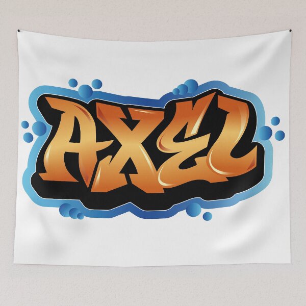 Item preview, Axel name graffiti style designed and sold by 0ut0fSpace.