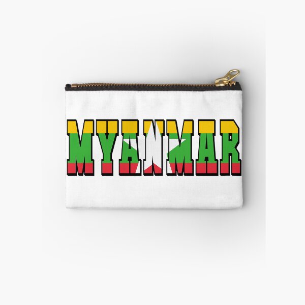 Item preview, Myanmar Country Flag Typography designed and sold by TravelWish.