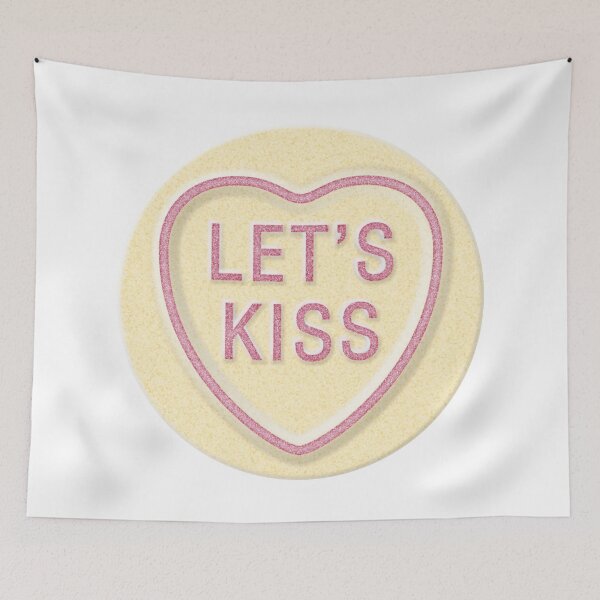 Item preview, NDVH Love Heart LET'S KISS designed and sold by Nik’s T-Shirts.