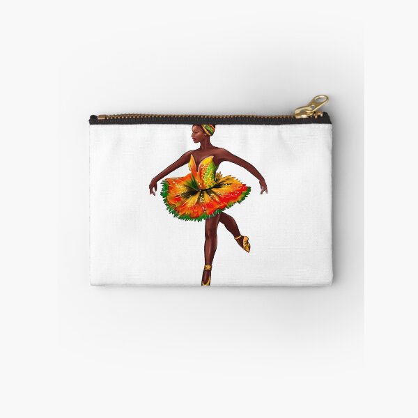 Item preview, Ballet dance dancer in Reggae Rasta Jamaica Jamaican colors tutu and pointe shoes cute dancing African American ballerina designed and sold by Artonmytee.