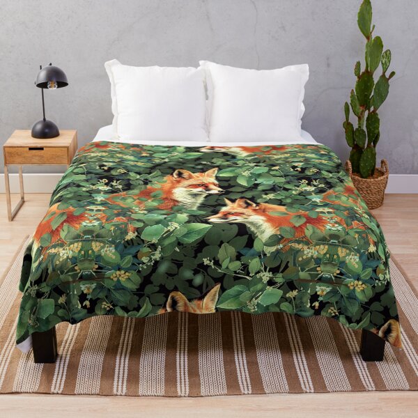 Item preview, Neutral Animal Fox in Forest Pattern designed and sold by Estrakingdom.
