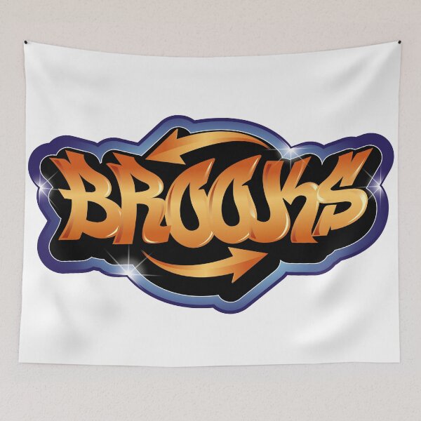 Item preview, Brooks name graffiti style designed and sold by 0ut0fSpace.