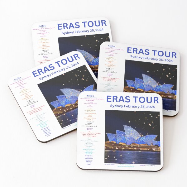 Item preview, Eras Tour Setlist - Sydney Night 3 designed and sold by LisaMichelleArt.