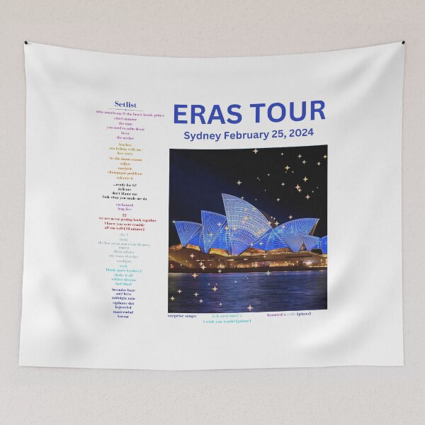 Item preview, Eras Tour Setlist - Sydney Night 3 designed and sold by LisaMichelleArt.