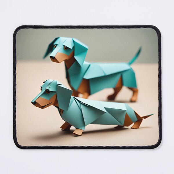 Artikelvorschau, Origami-Kunst – Verspieltheit im Pint-Format: Schillernde Dackelwelpen entworfen und verkauft von ArtfulFolds.