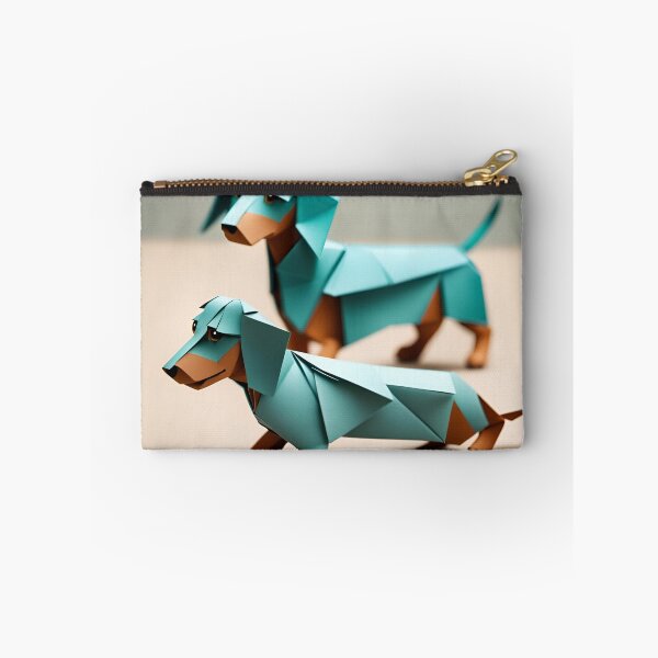Item preview, Origami Art - Pint-sized Playfulness: Dazzling Dachshund Puppies designed and sold by ArtfulFolds.