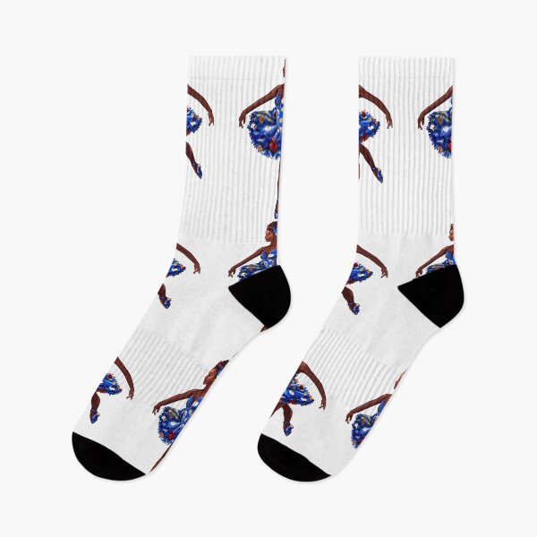 Item preview, Ballet dance dancer in blue Ghana Kente African print tutu and pointe shoes cute dancing African American ballerina designed and sold by Artonmytee.