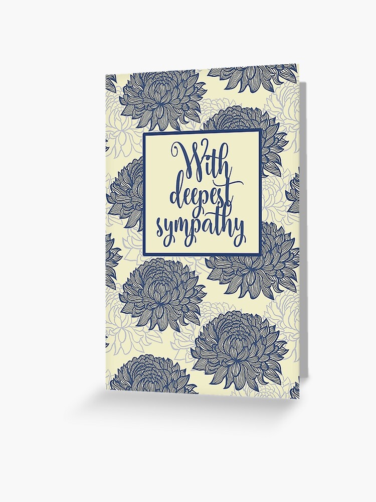 Sympathy Cards - With Deepest Sympathy On The Loss Of Your Friend Card - Sorry Mourning Bereavement Cards For Adults, 145mm Condolences Thinking Of You Card, Flowers Greeting - View #3