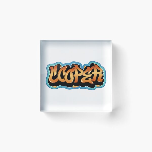 Item preview, Cooper name graffiti style designed and sold by 0ut0fSpace.
