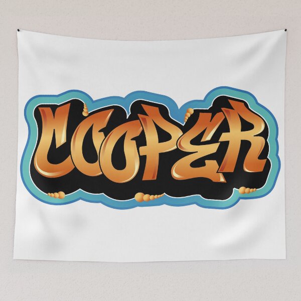 Item preview, Cooper name graffiti style designed and sold by 0ut0fSpace.