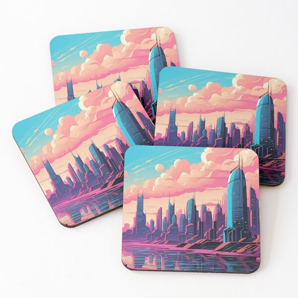 Item preview, Neon Dusk in Cybernetic Cityscape designed and sold by ArtComixHaven.