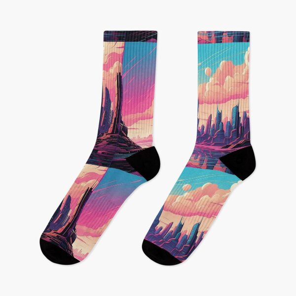 Item preview, Neon Dusk in Cybernetic Cityscape designed and sold by ArtComixHaven.