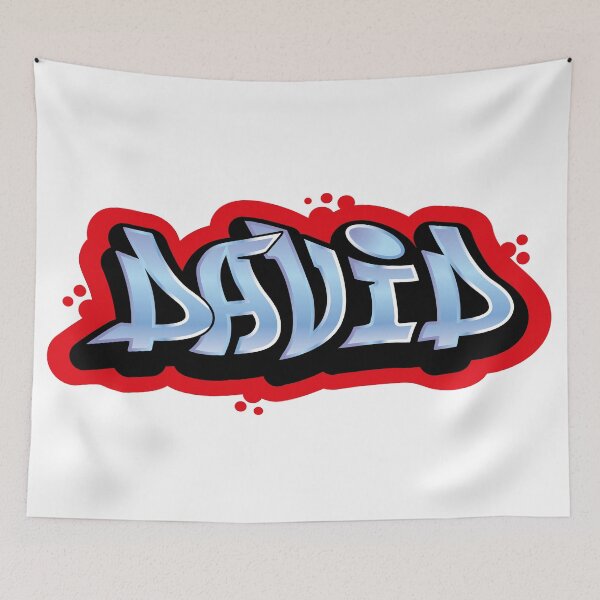 Item preview, David name graffiti style designed and sold by 0ut0fSpace.