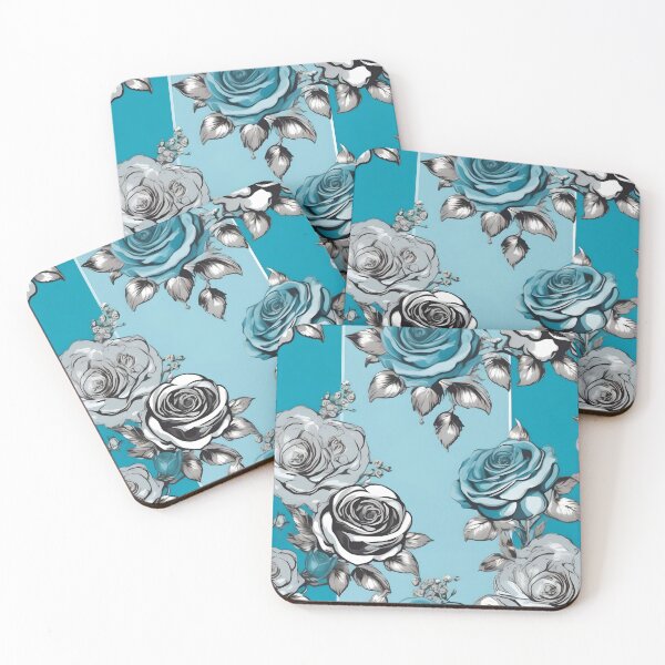Item preview, Baroque Inspired Aquamarine Roses designed and sold by DesignsByPrnces.