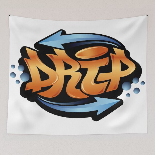 Item preview, Drip graffiti style designed and sold by 0ut0fSpace.