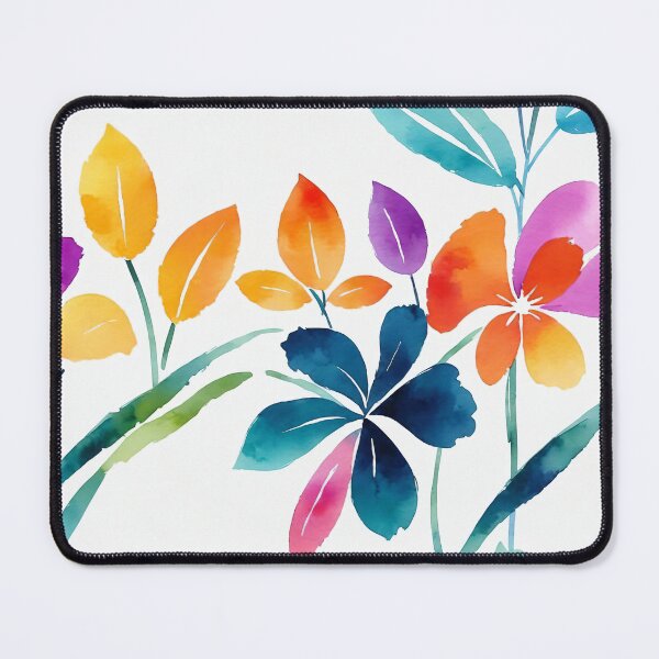 Item preview, Colorful stylish minimalist abstract flowers water color designed and sold by yeekazar.