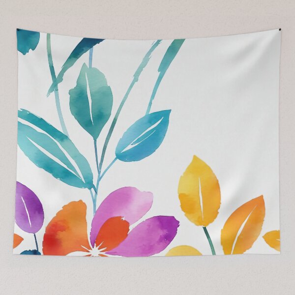 Artikelvorschau, Colorful stylish minimalist abstract flowers water color entworfen und verkauft von yeekazar.