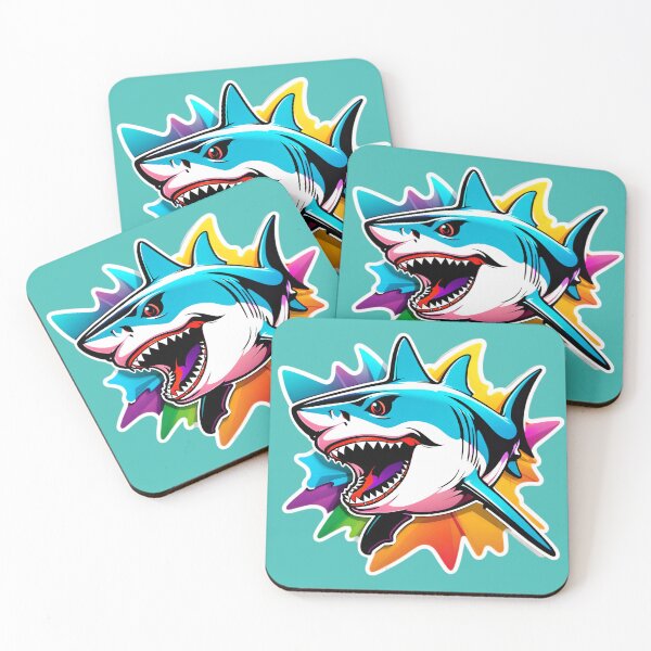 Item preview, Cool Graffiti Shark Pattern designed and sold by TheArtOfPat.