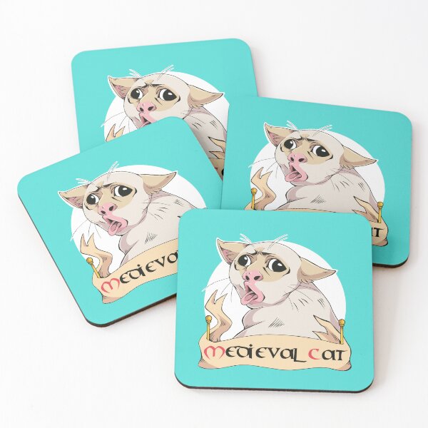 Item preview, Medieval cat (unease) designed and sold by Puurrfectly.