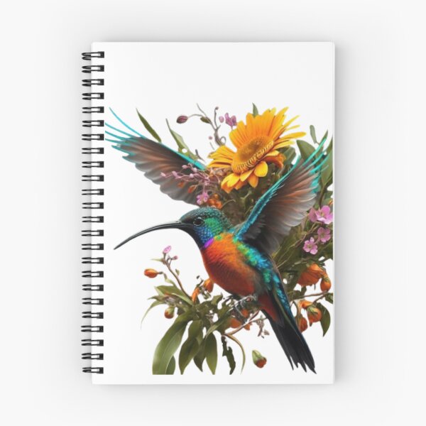 Item preview, Hummingbird with sunflower designed and sold by KerzuFrases .