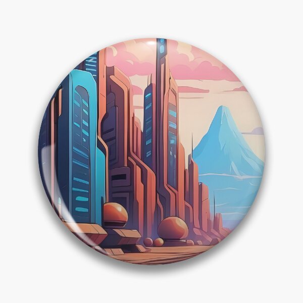Item preview, Twilight Aura over Synthetic Metropolis designed and sold by ArtComixHaven.