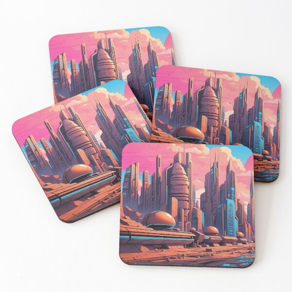 Item preview, Twilight Aura over Synthetic Metropolis designed and sold by ArtComixHaven.