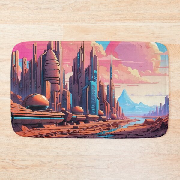 Item preview, Twilight Aura over Synthetic Metropolis designed and sold by ArtComixHaven.