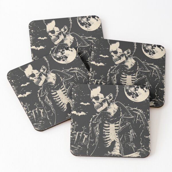 Item preview, Goth Skeleton Rocking Retro Realness designed and sold by Retro Type.