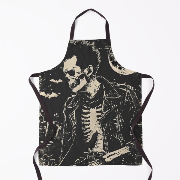 Item preview, Goth Skeleton Rocking Retro Realness designed and sold by Retro Type.