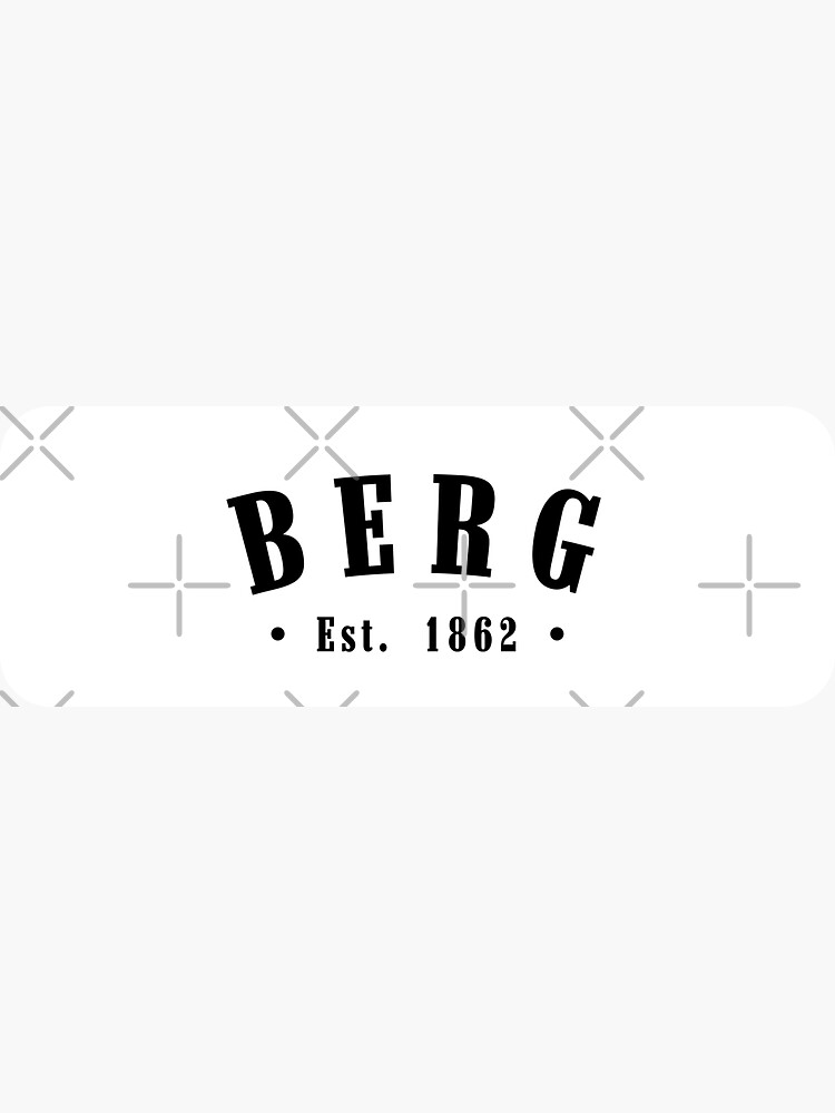 Thumbnail 3 of 3, Sticker, Berg Jämtland County Sweden Est. 1862 Black Letter Sverige designed and sold by establishedwear.
