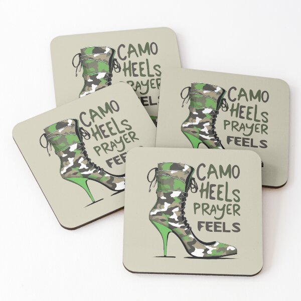 Item preview, Camo Heels and Prayer Feels designed and sold by @ndrys.