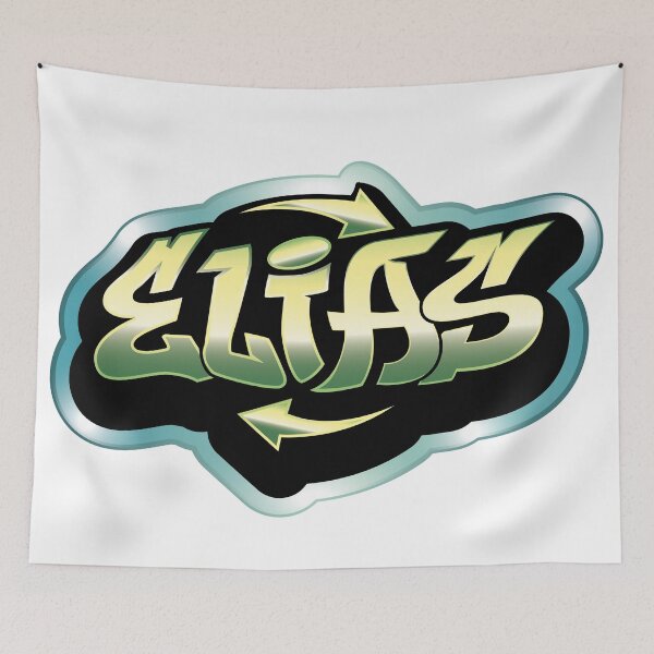 Item preview, Elias name graffiti style designed and sold by 0ut0fSpace.