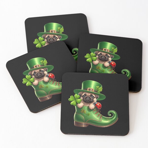 Item preview, Pug Dog Saint Patricks Day designed and sold by EXON-Publishing.