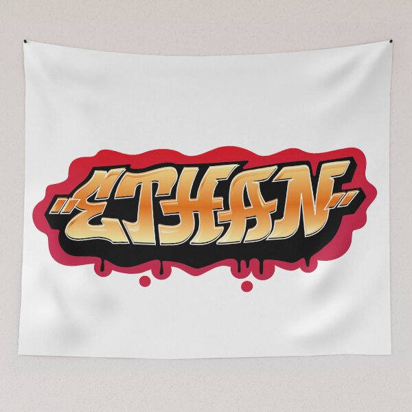 Item preview, Ethan name graffiti style designed and sold by 0ut0fSpace.