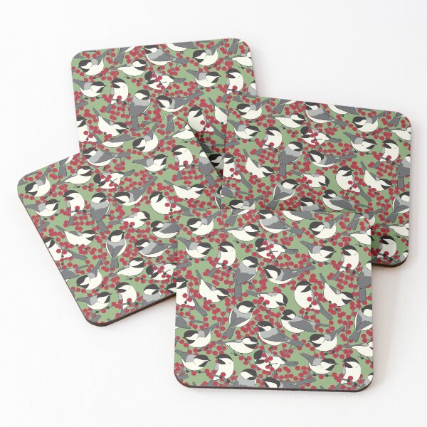 Item preview, Carboneros y acebo Winterberry designed and sold by JadaFitch.