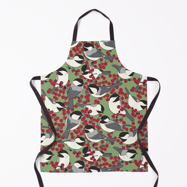 Item preview, Chickadees & Winterberry Holly designed and sold by JadaFitch.