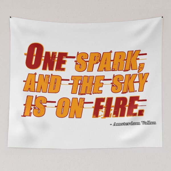 Item preview, "ONE SPARK, AND THE SKY IS ON FIRE." designed and sold by EdKramer.