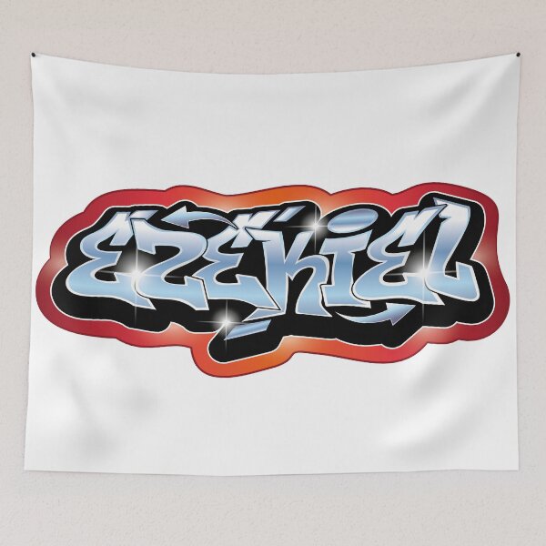 Item preview, Ezekiel name graffiti style designed and sold by 0ut0fSpace.