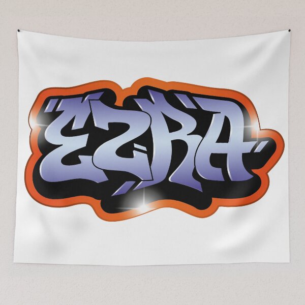 Item preview, Ezra name graffiti style designed and sold by 0ut0fSpace.