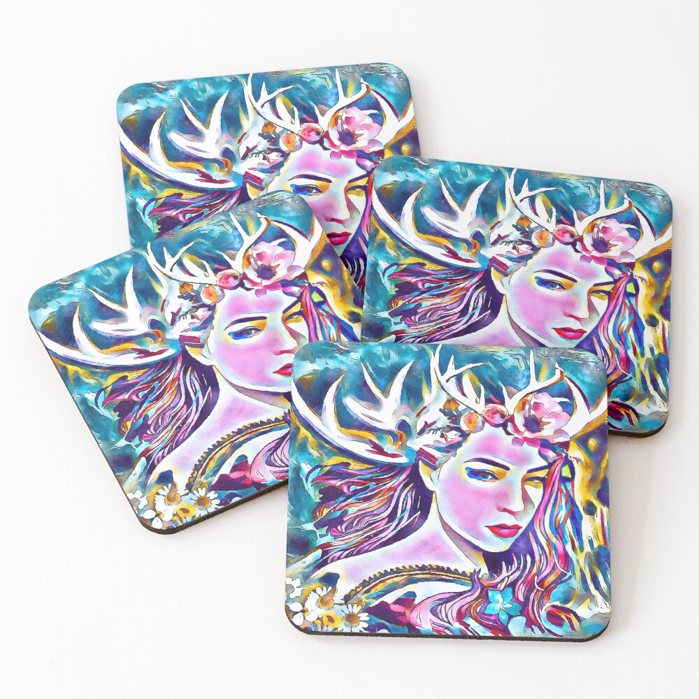 Item preview, Coasters (Set of 4) designed and sold by Magicifa.