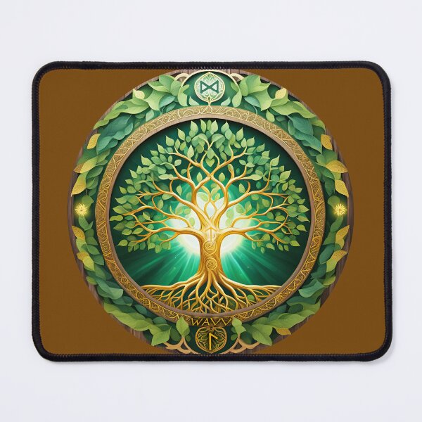 Item preview, Sacred Tree of Life Runes Dagaz Lagus Tiwaz designed and sold by WAVV.