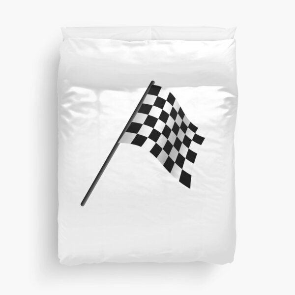 chequered flag duvet cover