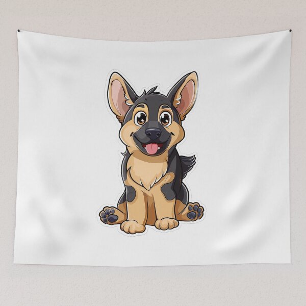 Item preview, Sticker cute dog, German Shepherd designed and sold by Braini.