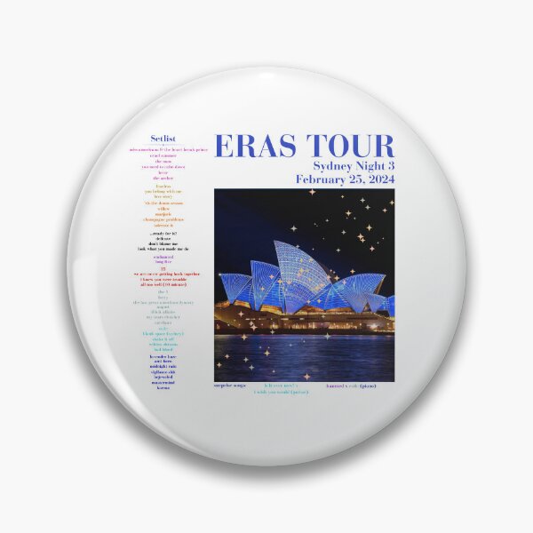 Item preview, Eras Tour Setlist - Sydney Night 3 - Alternate designed and sold by LisaMichelleArt.