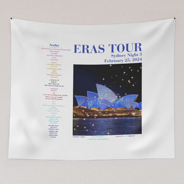 Item preview, Eras Tour Setlist - Sydney Night 3 - Alternate designed and sold by LisaMichelleArt.