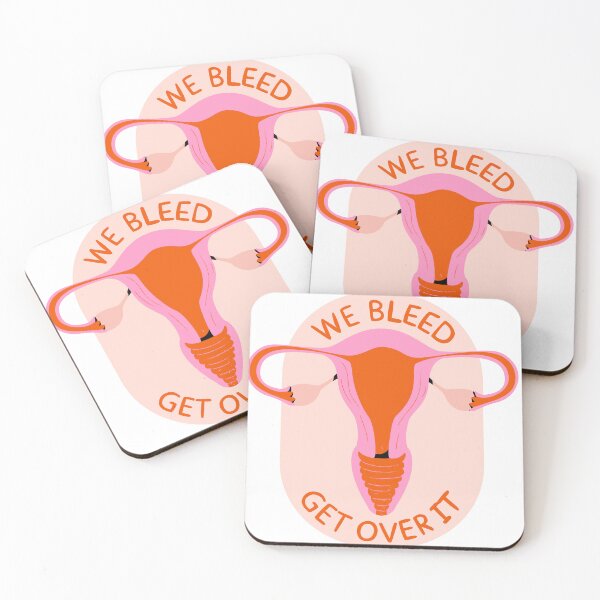 Item preview, We Bleed, Get Over It designed and sold by STEM-women.